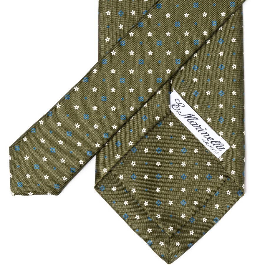 Ties | E. Marinella Mj Exclusive: Patterned Tie "Classico" Made Of Pure English Silk