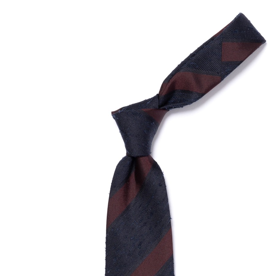 Ties | Cesare Attolini Archivio Storico: Tie "Blocco Di Shantung" Pure Silk - Hand Rolled