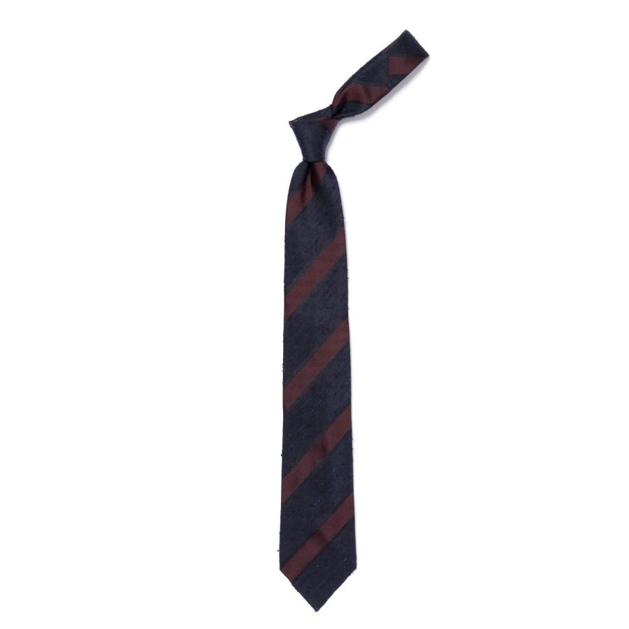 Ties | Cesare Attolini Archivio Storico: Tie "Blocco Di Shantung" Pure Silk - Hand Rolled