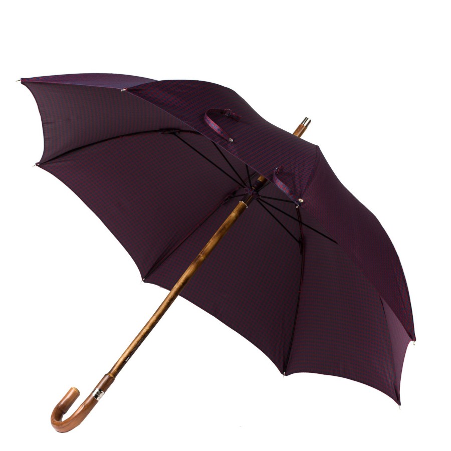 Umbrellas | Maglia Stick Umbrella "Lord" With Polished Chestnut Wood Handle - Purely Hand