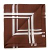 Taschentucher | Simonnot-Godard Brown Handkerchief "Picasso" Made Of Pure Cotton