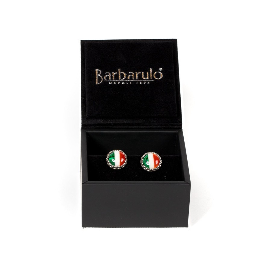 Cufflinks & Jewelry | Barbarulo Napoli Cufflinks "Le Royal Italy" Made Of Sterling Silver - Purely Handcrafted