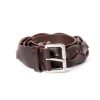 Belts | Felisi Dark Brown Braided Belt Made Of Saddle Leather