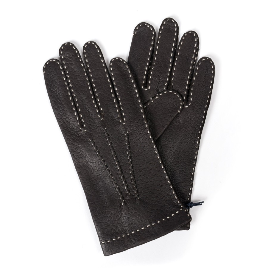 Gloves | Thomas Riemer Wien Handschuh "Marienbad V" Aus Peccary-Leder - Handgenaht