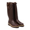 S | Paraboot Brown Winter Boot "Samur" Waxed Cowhide Leather