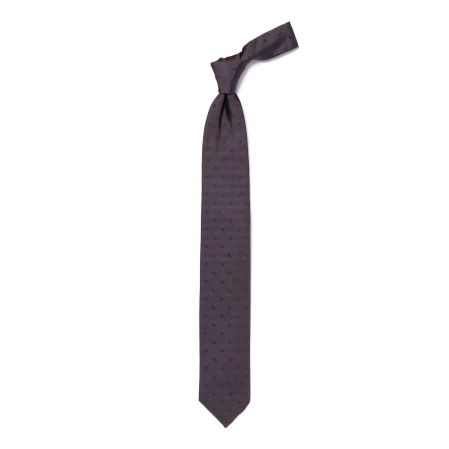 Ties | Cesare Attolini Ca Archivio Storico: Tie "Reni Minuscoli" In Pure Silk - Handrolled