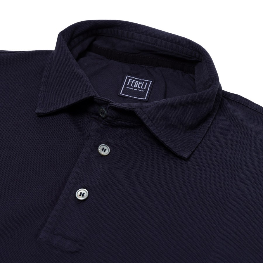 Polo Shirts Long Sleeve | Fedeli Exclusive To Michael Jondral: "North" Long-Sleeve Polo In Pure Giza Co