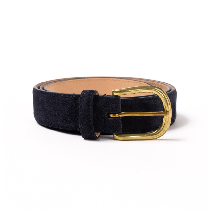 Belts | Simonnot-Godard Belt Made Of Original "Suede-Skin" Calfskin - Handcrafted