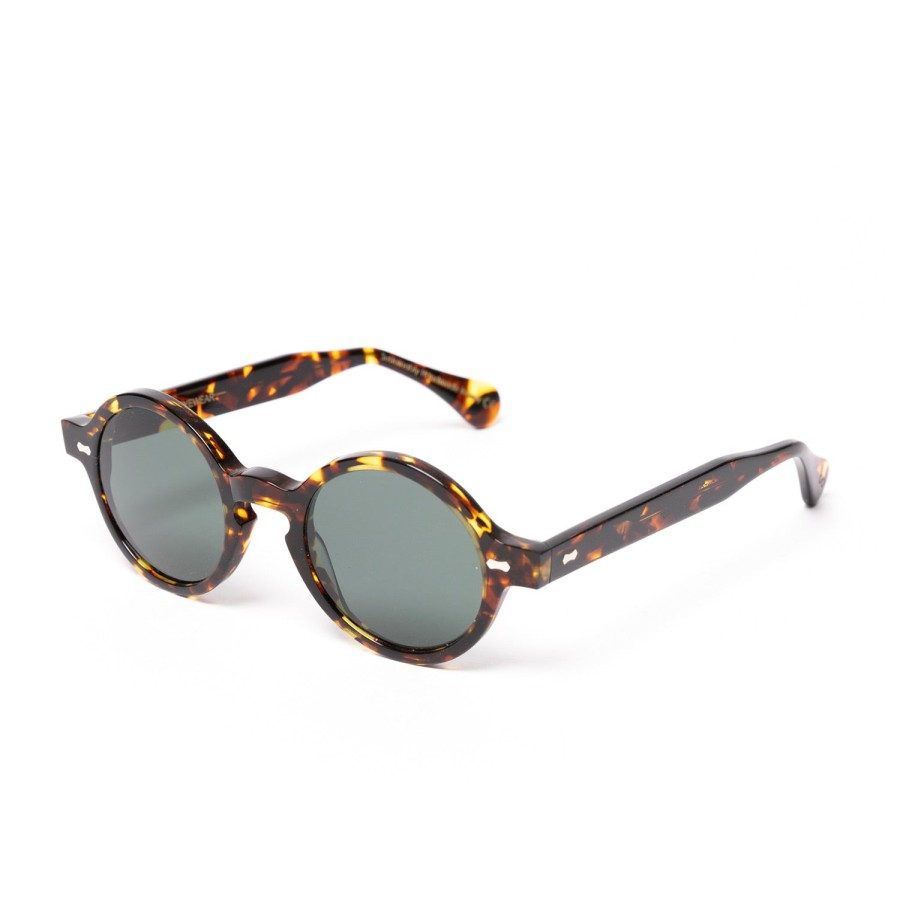 Sunglasses | TBD EYEWEAR Sonnenbrille "Oxford Dark Havana" Mit Grunen Glasern - Handarbeit