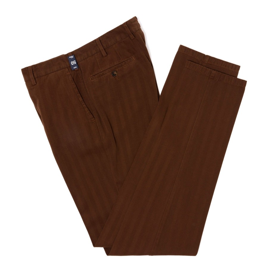 Trousers | Rota Sport Exclusive To Michael Jondral: Cocoa Brown Cotton & Cashmere "Luxury Ch