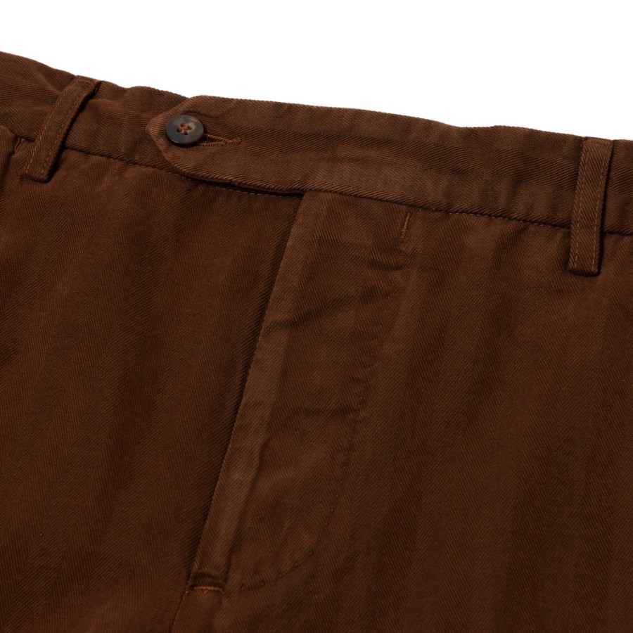 Trousers | Rota Sport Exclusive To Michael Jondral: Cocoa Brown Cotton & Cashmere "Luxury Ch