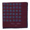 Handkerchiefs | Cesare Attolini Pure Wool Pocket Square "Medaglioni Incornicato