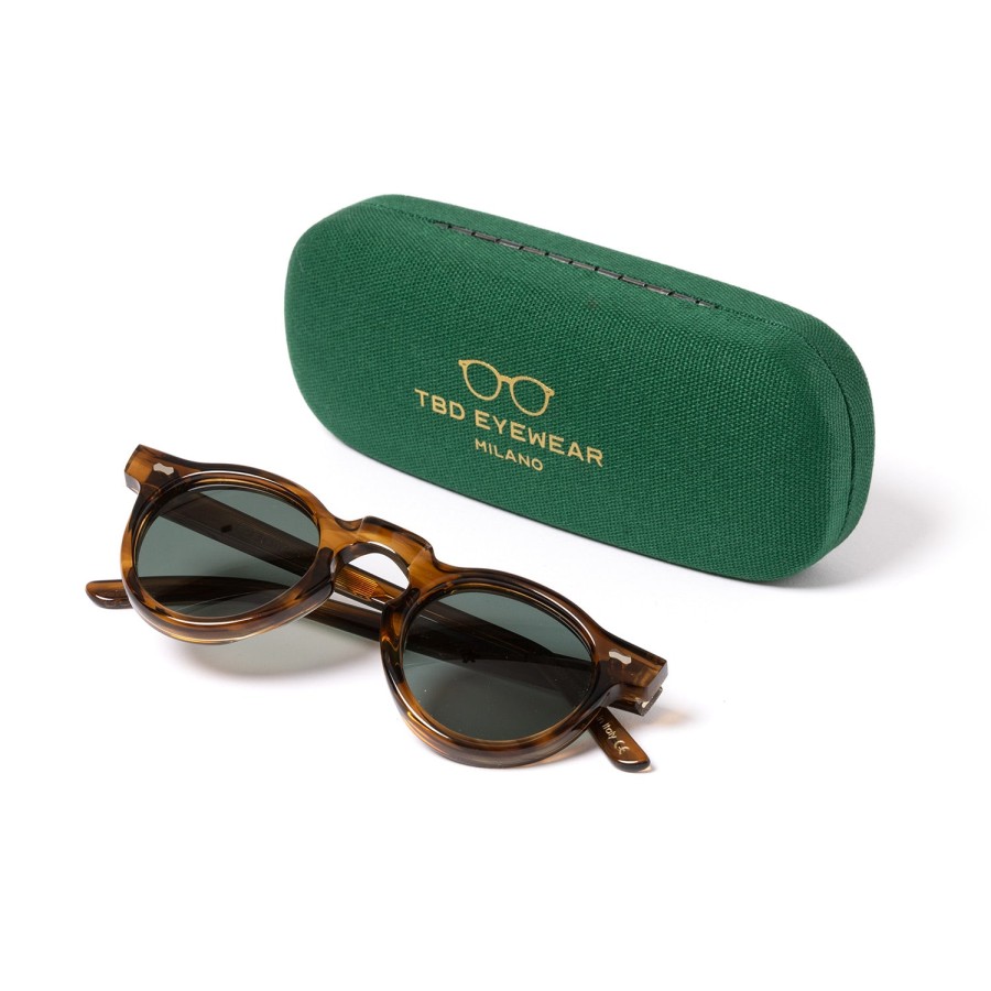 Sunglasses | TBD EYEWEAR Sunglasses "World Earth Bio" With Green Lenses - Handmade