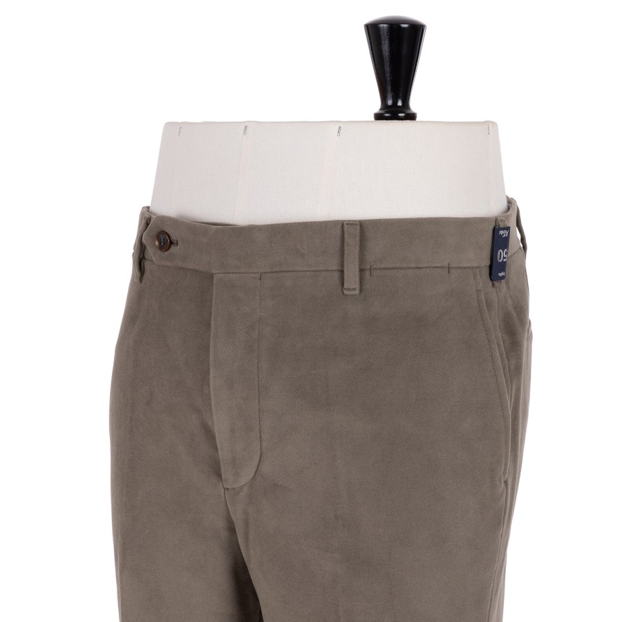 Trousers | Rota Sartorial Exclusive To Michael Jondral: Khaki Green Trousers In English Cotton M