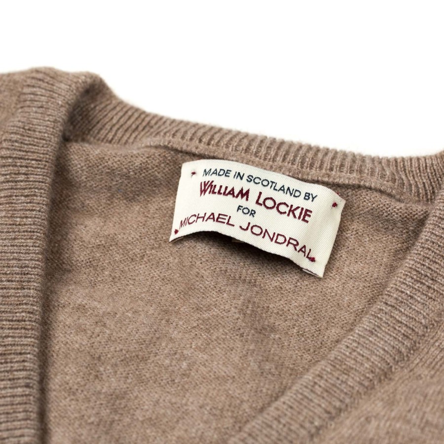 Knitwear | William Lockie Slip-Over "Oxton Slipover" Made From Fine Scottish 1 Ply-Cashmere