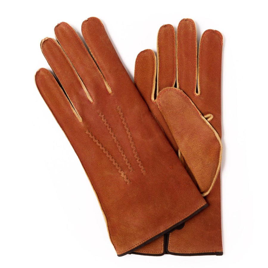 Gloves | Thomas Riemer Wien Gloves "Belvedere" Made Of Deerskin With Cashmere Lining - Hand Sewn