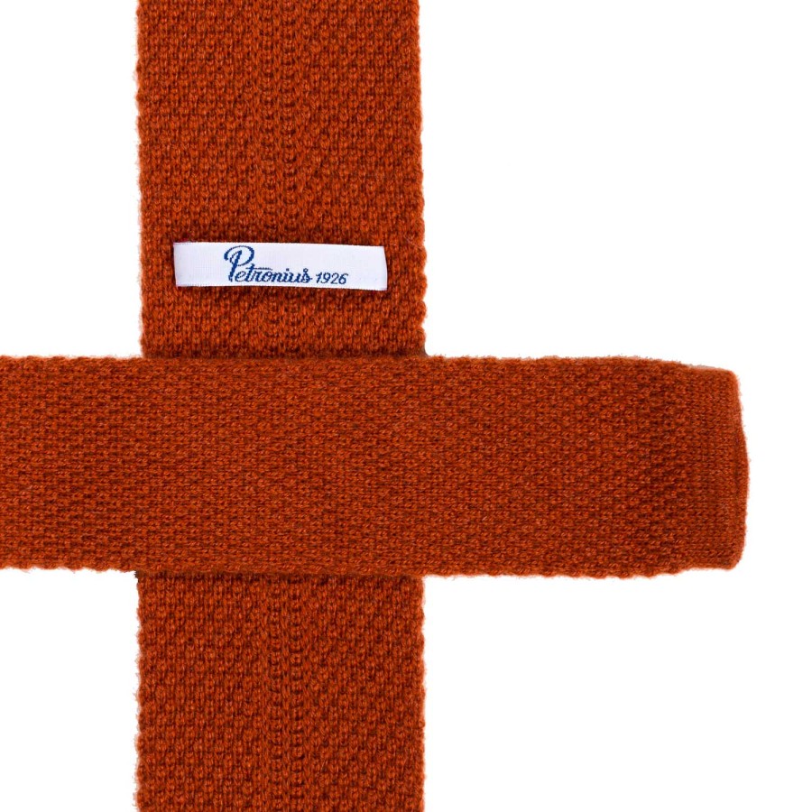 Ties | Petronius Exclusively For Michael Jondral: Knitted Tie "Crochet" Made Of Pure Ca