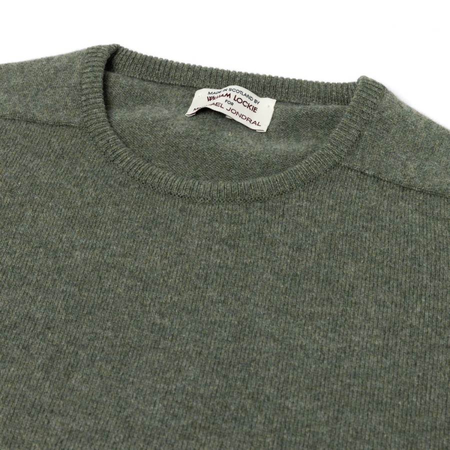 Knitwear | William Lockie Pure Geelong Lambswool "Leven Crew" Sweater - 2 Ply