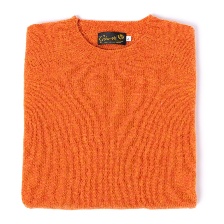 Knitwear | Glenugie Glenugie X Mj: Pure Wool Round Jumper Sweater - Pure Soft Shetland