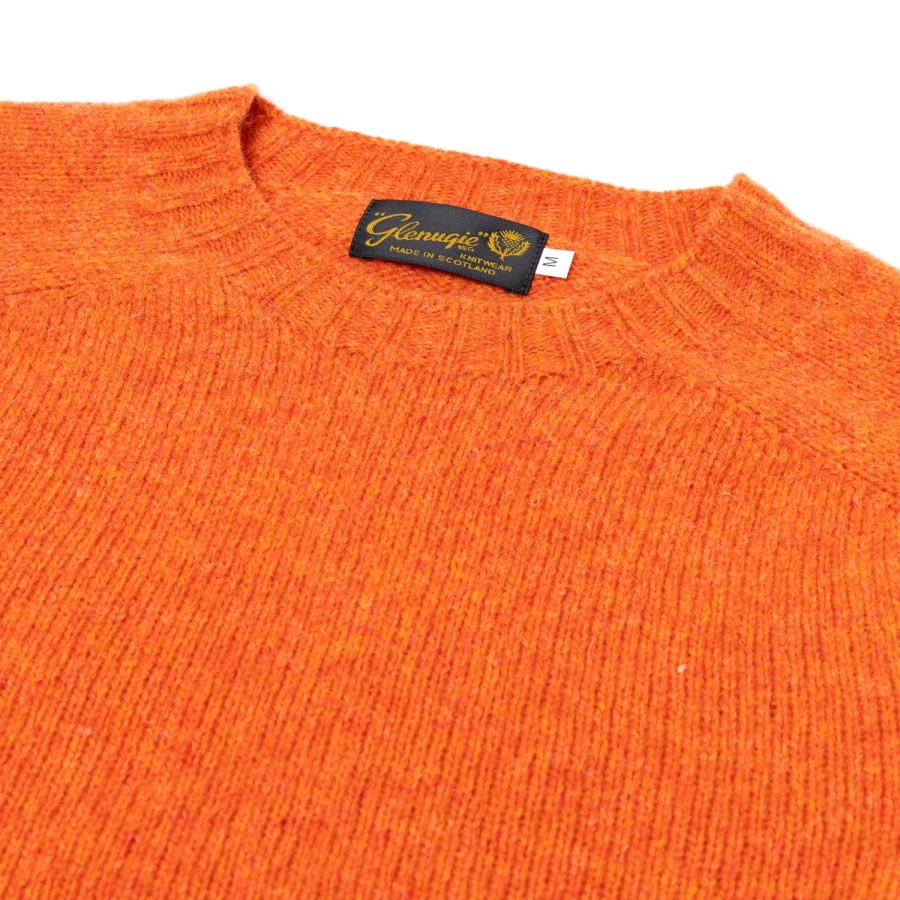 Knitwear | Glenugie Glenugie X Mj: Pure Wool Round Jumper Sweater - Pure Soft Shetland