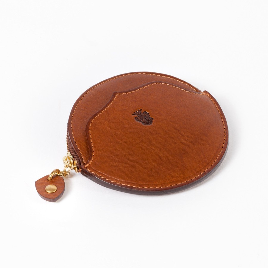 Small Leather Goods | Felisi Cognac-Colored Calfskin Case With Zip