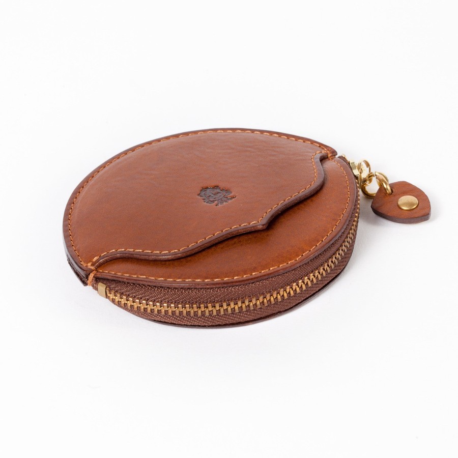 Small Leather Goods | Felisi Cognac-Colored Calfskin Case With Zip