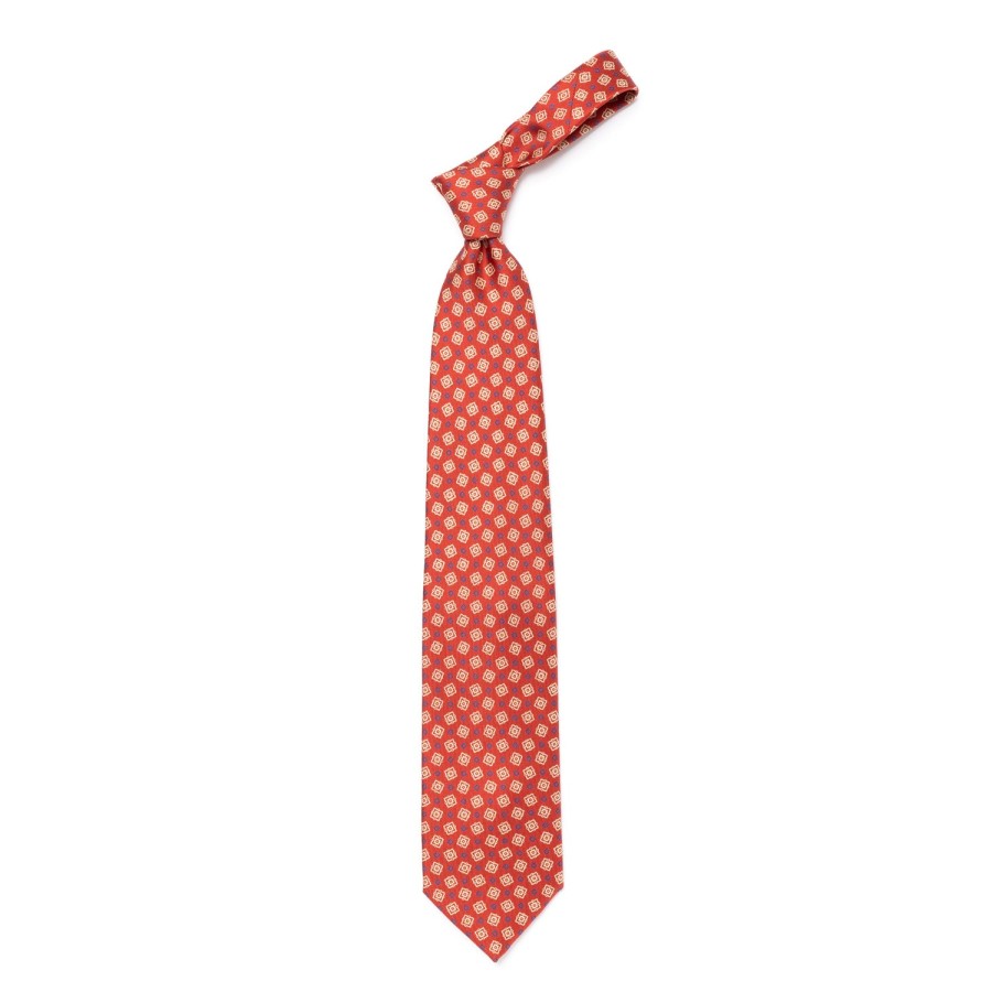 Ties | E. Marinella Mj Exclusive: Patterned Tie "Classico" Made Of Pure English Silk