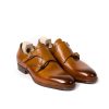 Mto | Saint Crispin's Double Monk In Light Brown Calfskin - Purely Handcrafted