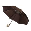 Umbrellas | Maglia Brown Telescopic Umbrella With Wooden Handle