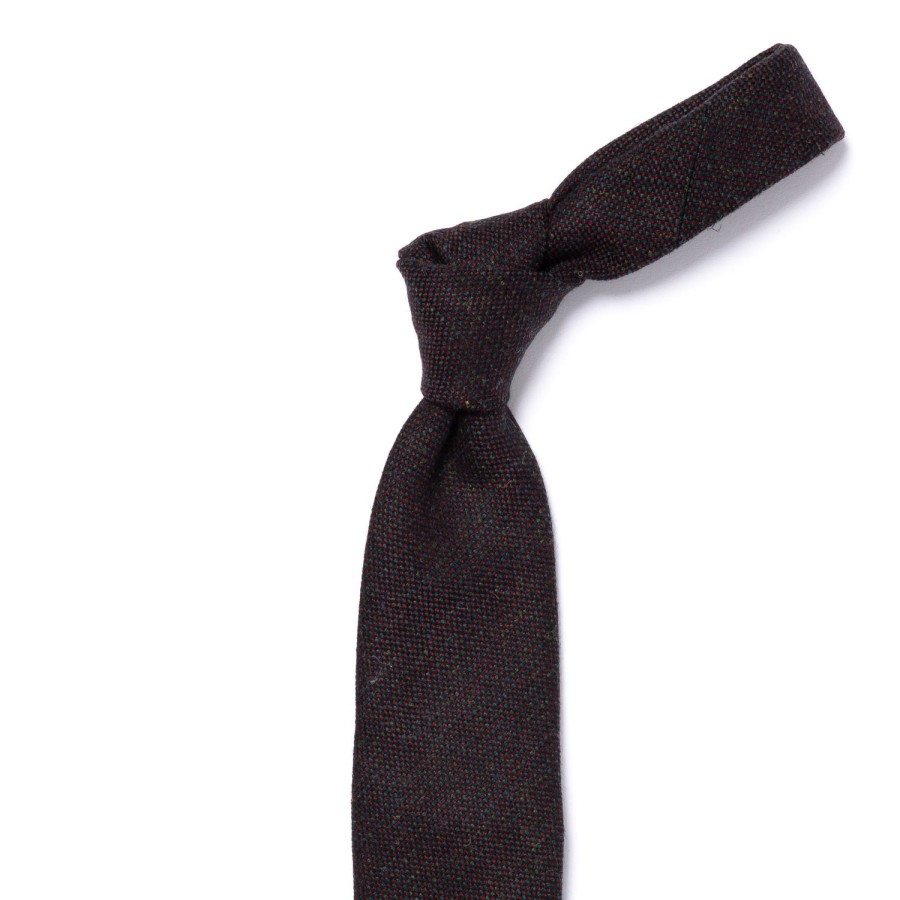 Ties | Cesare Attolini Ca Archivio Storico: Tie "Nuovo Tweed" In Pure Wool - Hand Rolled