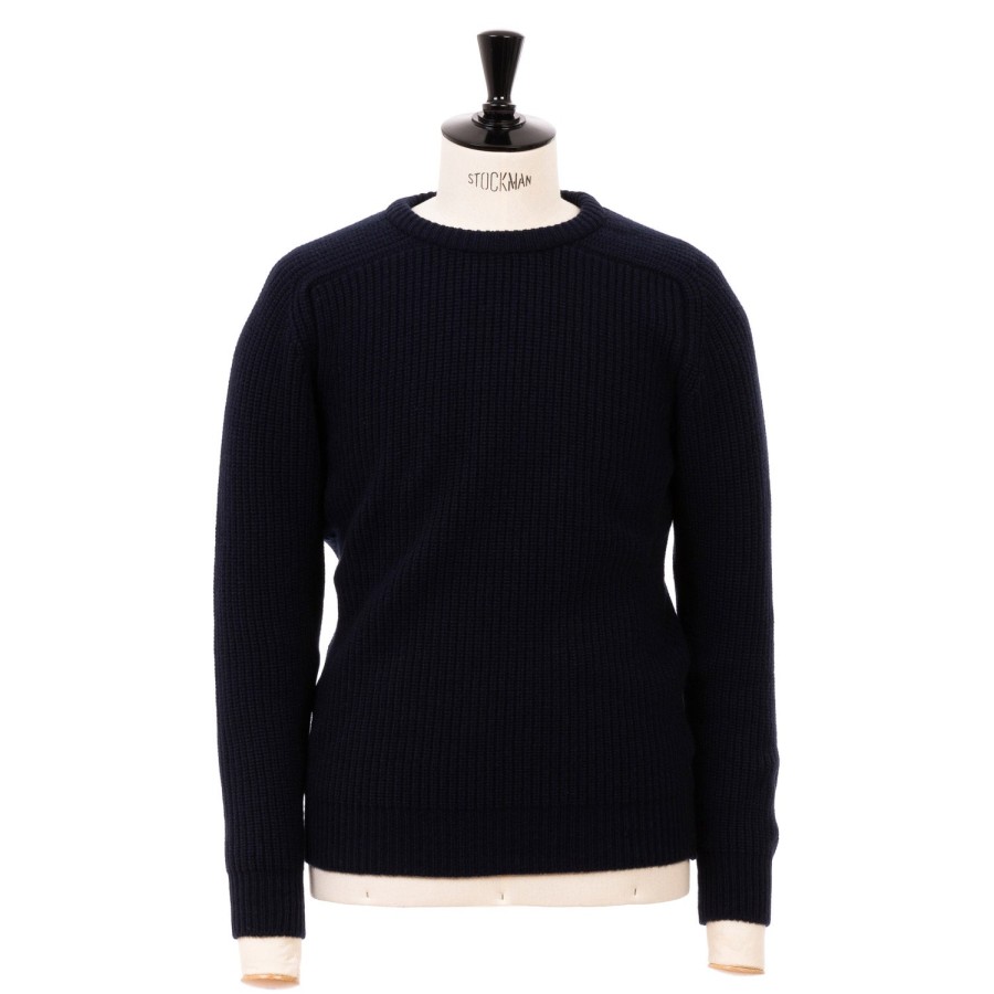 Knitwear | William Lockie William Lockie Exclusive X Mj: Sweater "Luxury Saddle Crew"