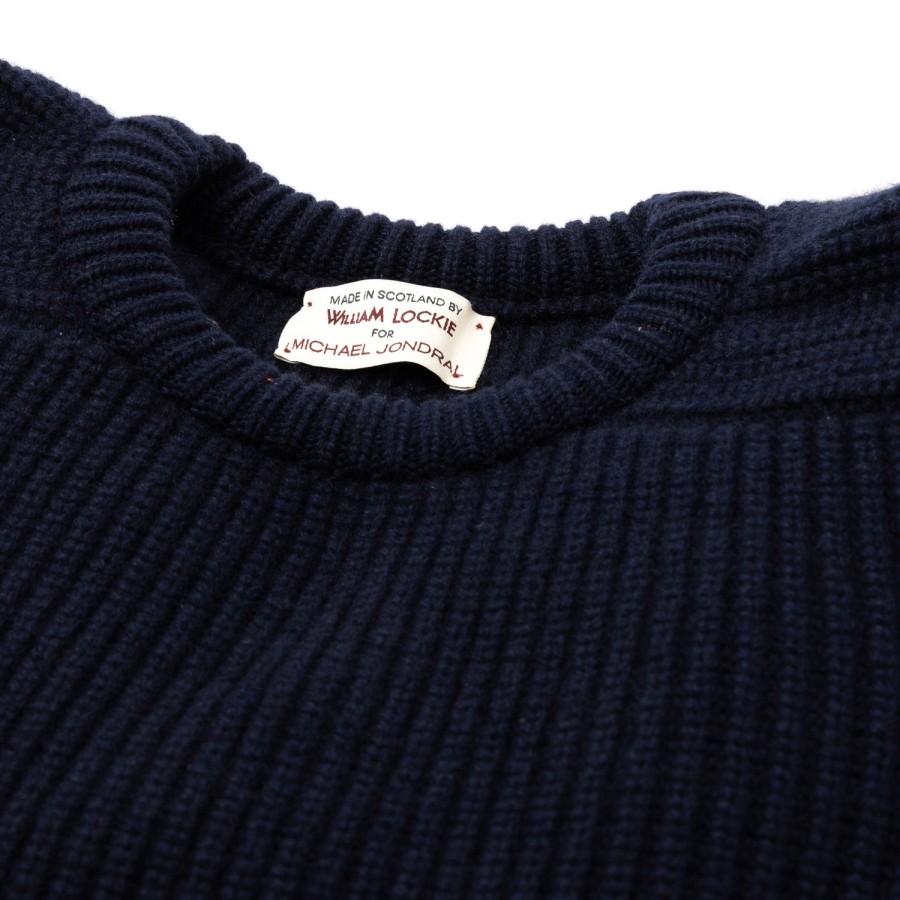 Knitwear | William Lockie William Lockie Exclusive X Mj: Sweater "Luxury Saddle Crew"