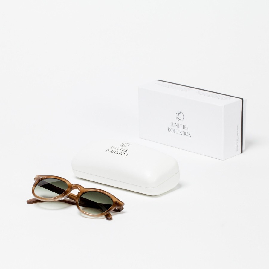 Sunglasses | Lunettes Kollektion Sunglasses In Olive Amber "Noblesse Oblige"