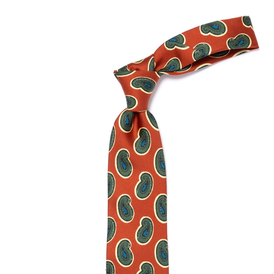 Ties | Cesare Attolini Ca Archivio Storico: Tie "Reni Divertenti" In Pure Silk - Handrolled