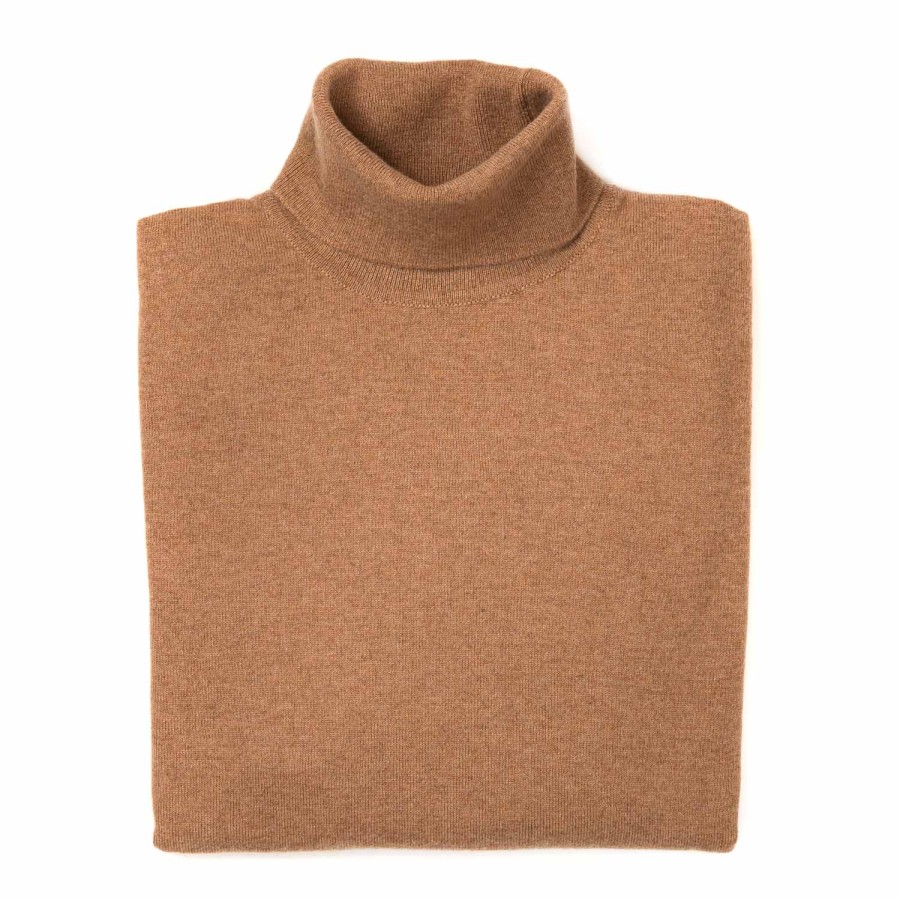 Knitwear | William Lockie Turtleneck Sweater "Oxton Rollneck" Made Of Fine Scottish 1 Ply Cashme