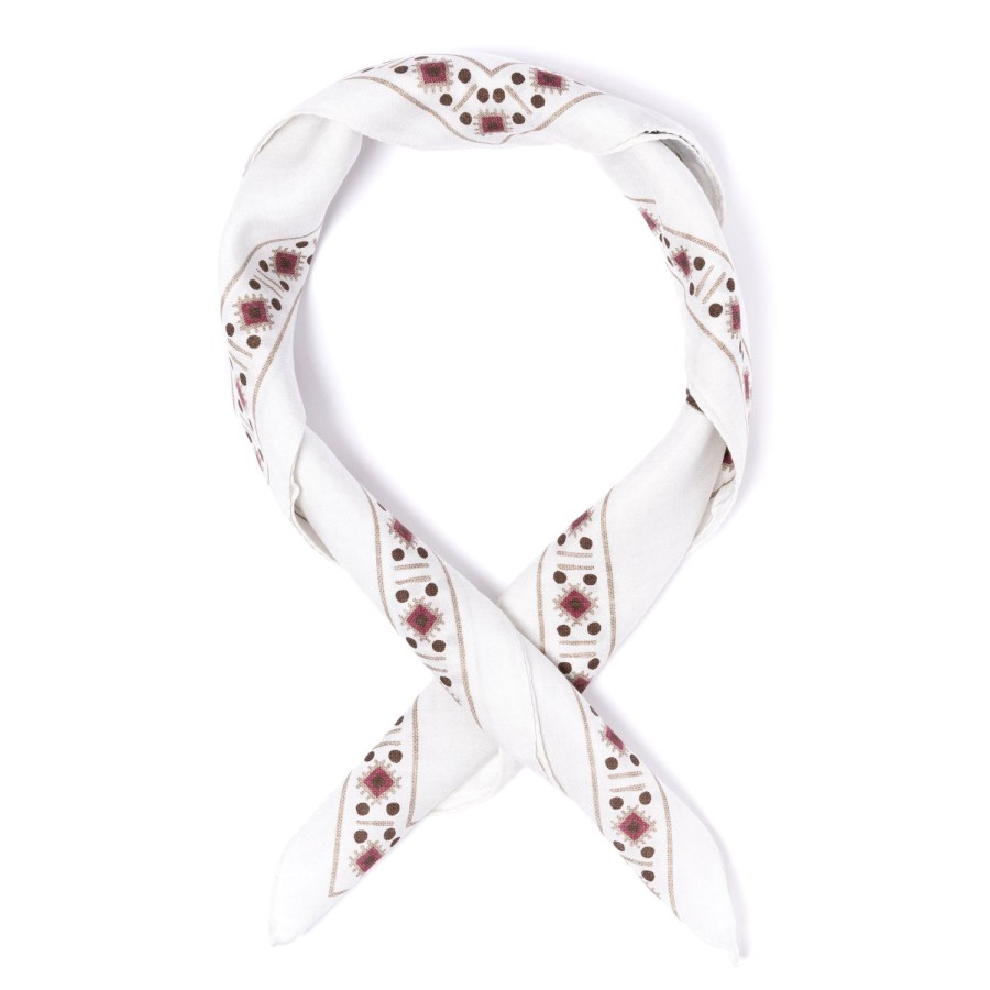 Scarfs | Manifatture Rosi Rosi Collection X Mj: Wild Paisley Neck-Square Scarf In Cotton And Sil