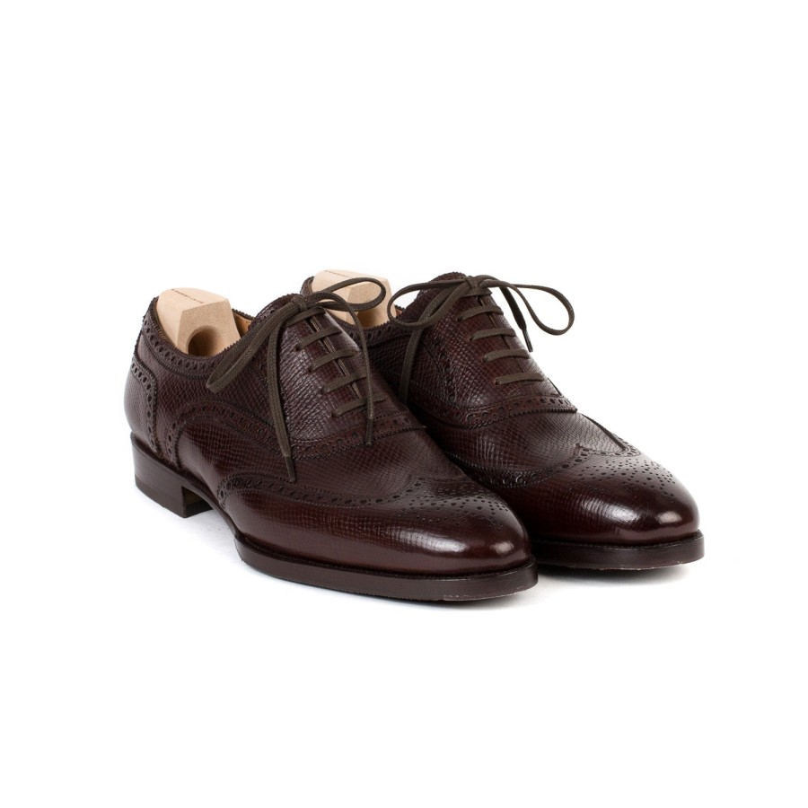 Mto | Saint Crispin's Oxford "Brogue American" Aus Genarbtem Kalbsleder - Reine Handarbeit