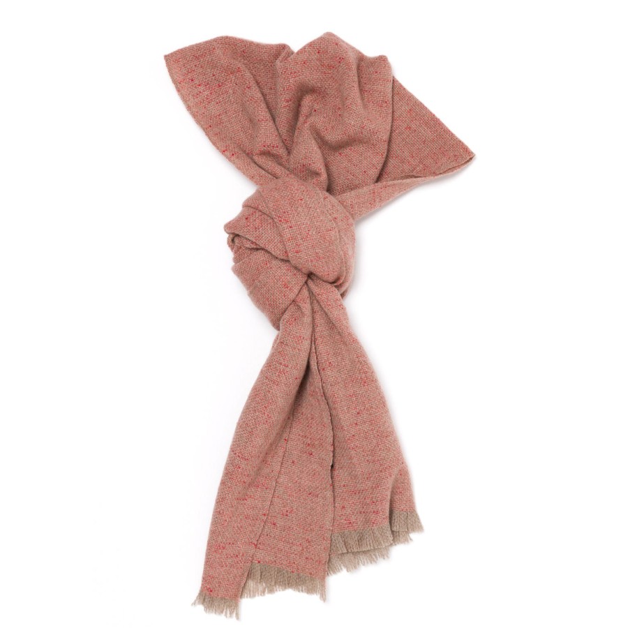 Scarfs | Cesare Attolini Scarf "Tweed Jacquard" Made Of Pure Cashmere - Handmade