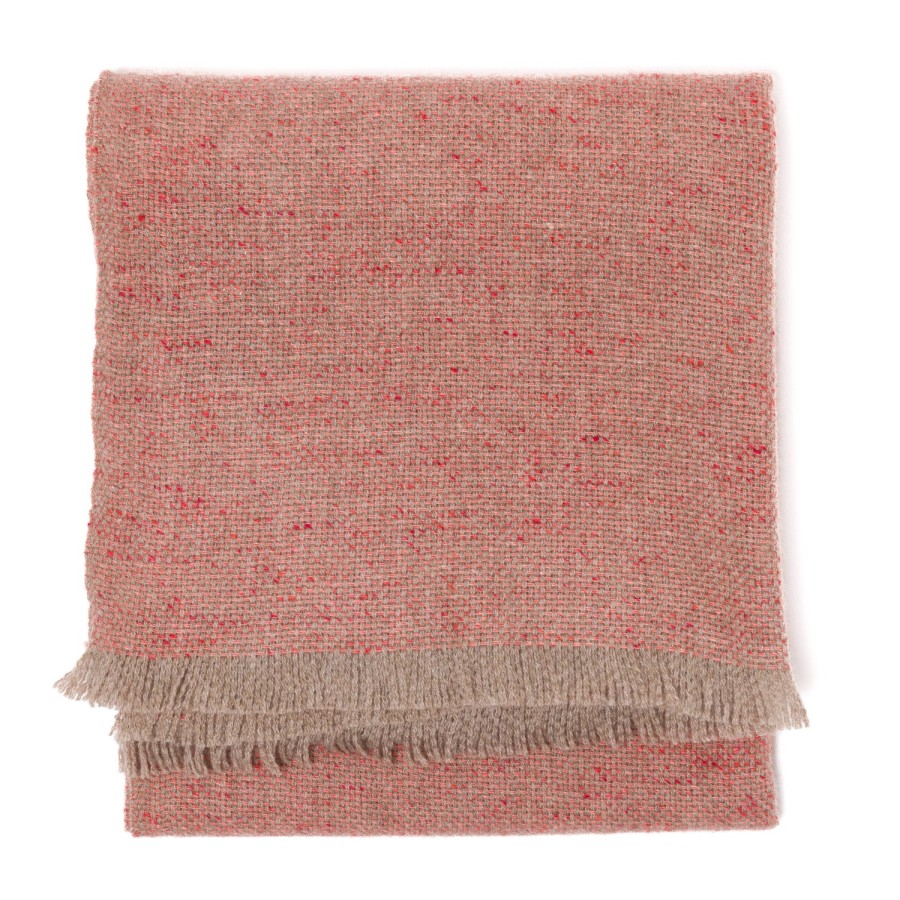 Scarfs | Cesare Attolini Scarf "Tweed Jacquard" Made Of Pure Cashmere - Handmade