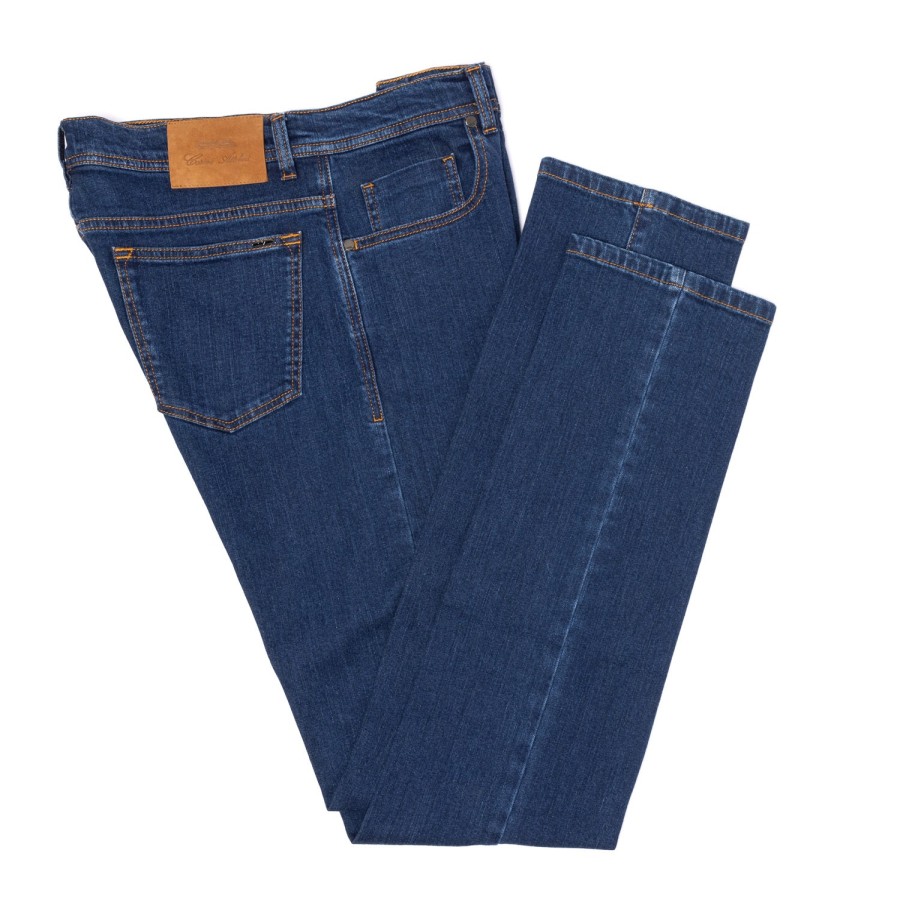 Denim | Cesare Attolini Ca Exclusively For Mj: Luxury Jeans "Soft-Denim" Made Of Soft Cotton M