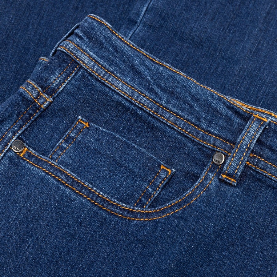 Denim | Cesare Attolini Ca Exclusively For Mj: Luxury Jeans "Soft-Denim" Made Of Soft Cotton M