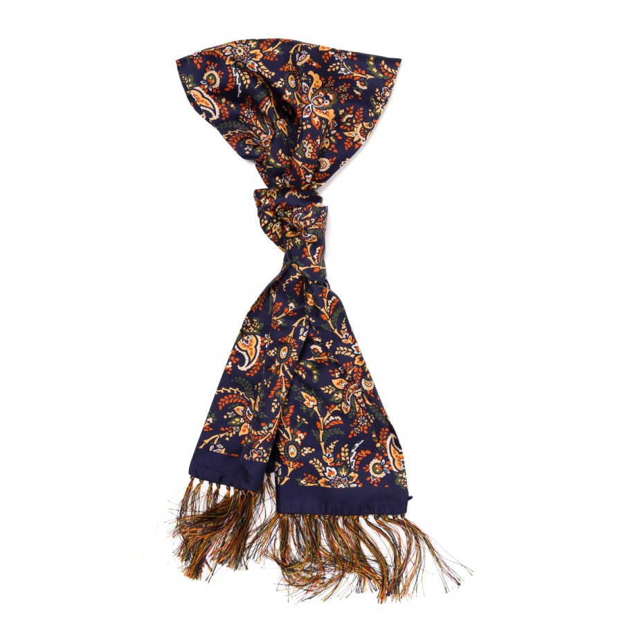 Scarfs | Petronius Exclusively For Michael Jondral: "Seta Floreale" Tube Scarf In Pure Si