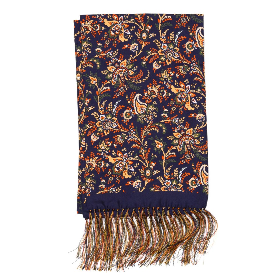 Scarfs | Petronius Exclusively For Michael Jondral: "Seta Floreale" Tube Scarf In Pure Si