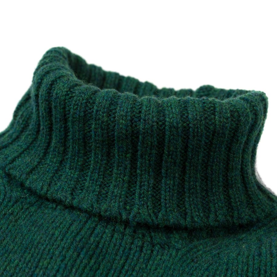 Knitwear | William Lockie Turtleneck Sweater "Alain Rollneck" Made Of 4 Ply Geelong Lambswool