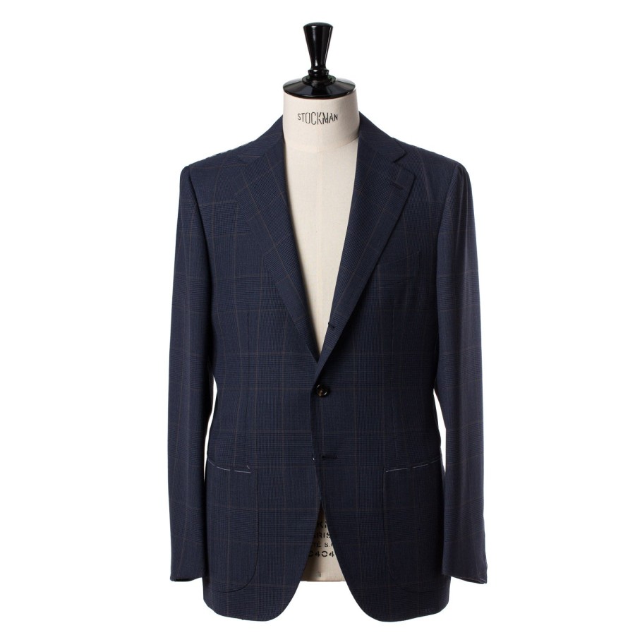 Suit & Jacket | Cesare Attolini Dark Blue Suit "Magistrale" Made Of English High Twist Wool - Purely H