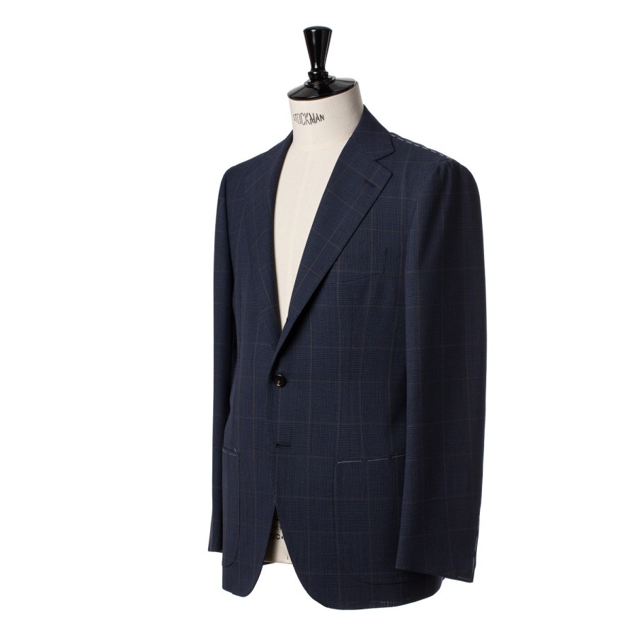 Suit & Jacket | Cesare Attolini Dark Blue Suit "Magistrale" Made Of English High Twist Wool - Purely H