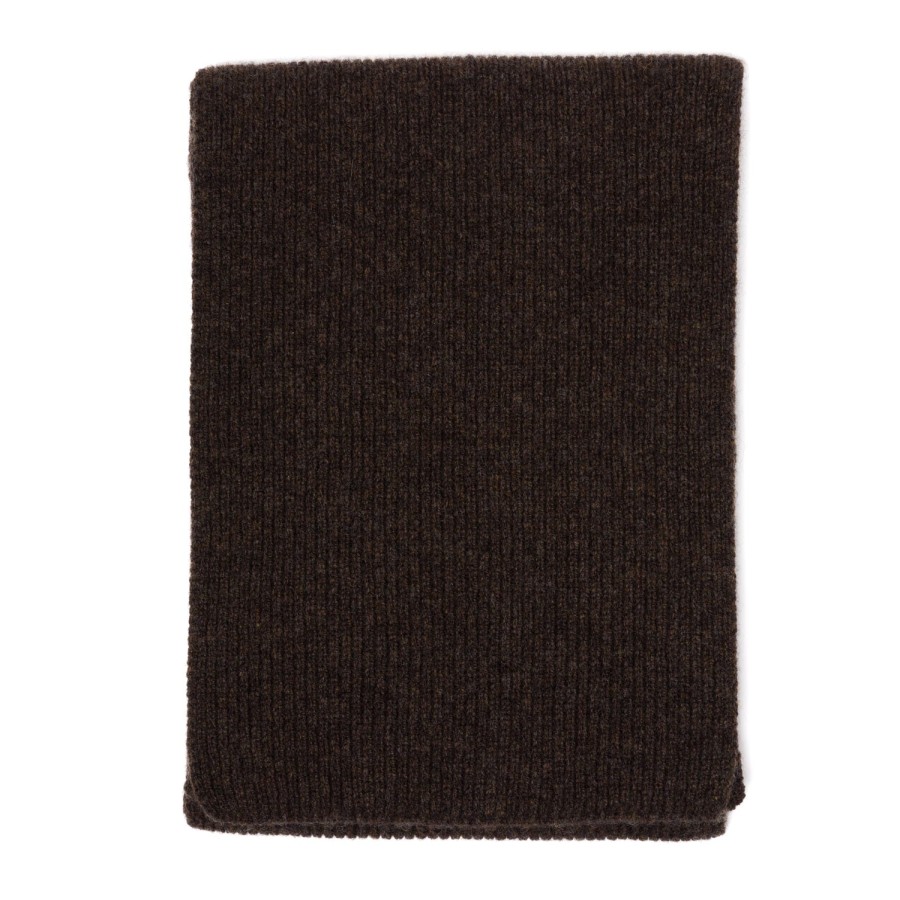 Scarfs | William Lockie Schal "Ribbed Scarf" Aus Reiner Lambswool - 3 Ply