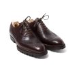 Mto | Saint Crispin's Oxford "Longwing Sport Brogue" Made Of Dark Brown Grained Ca