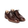 Mto | Saint Crispin's Split Toe-Derby In Dark Brown Calfskin "Russian Calf" - Purely Handcra