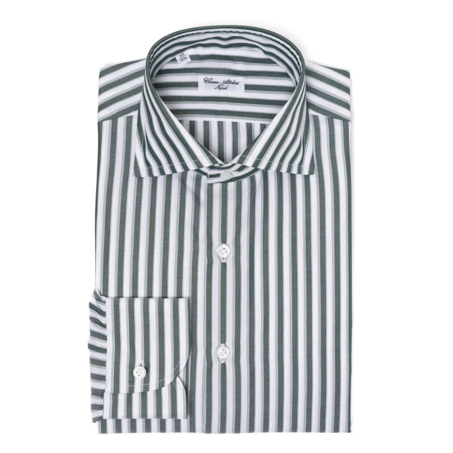 Shirts | Cesare Attolini Striped Shirt "Multipla Righe" In Fine Cotton Twill From Carlo Riva -